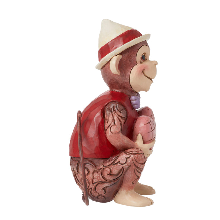 Jim Shore Heartwood Creek: Monkey Holding Heart Figurine sparkle-castle