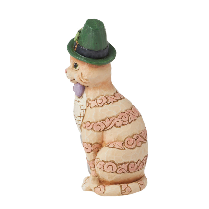 Jim Shore Heartwood Creek: Orange Tabby Cat With Cane and Hat Figurine sparkle-castle