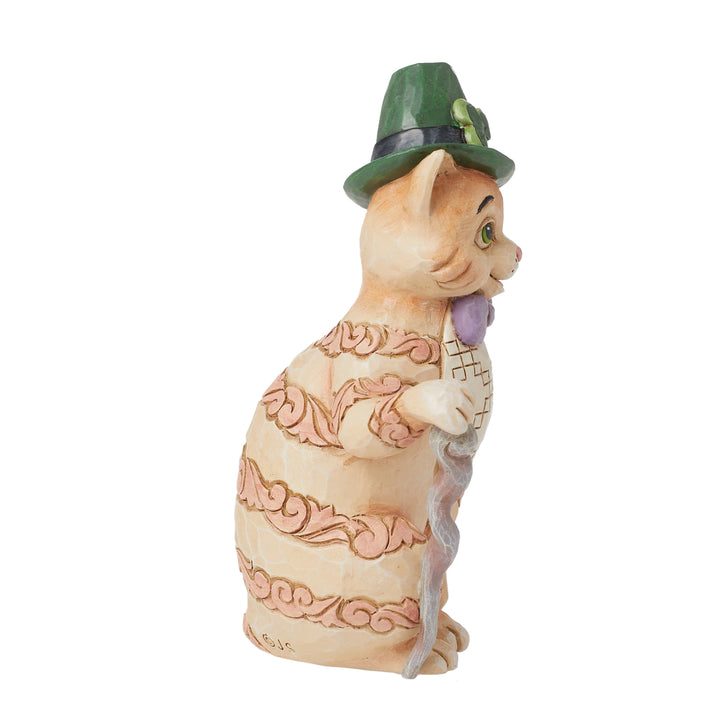 Jim Shore Heartwood Creek: Orange Tabby Cat With Cane and Hat Figurine sparkle-castle