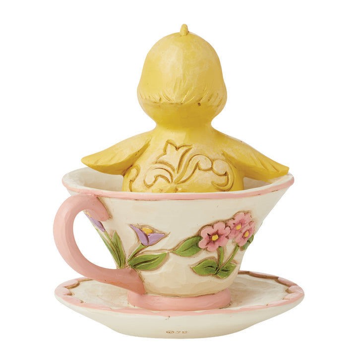 Jim Shore Heartwood Creek: Chick In Teacup Mini Figurine sparkle-castle