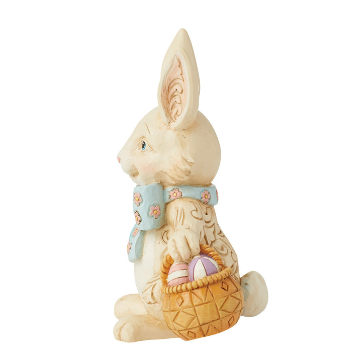 Jim Shore Heartwood Creek: Pint Sized Easter Bunny With Bow Figurine sparkle-castle