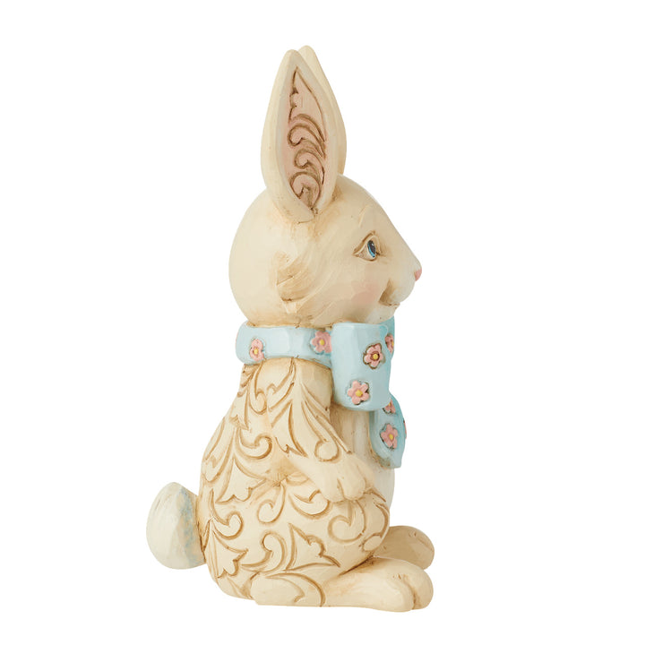 Jim Shore Heartwood Creek: Pint Sized Easter Bunny With Bow Figurine sparkle-castle