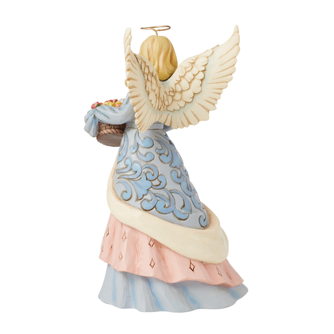 Jim Shore Heartwood Creek: Easter Angel With Flower Basket Figurine sparkle-castle