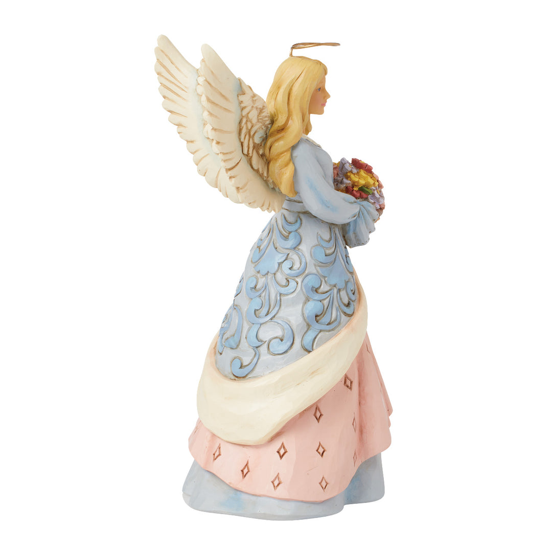 Jim Shore Heartwood Creek: Easter Angel With Flower Basket Figurine sparkle-castle