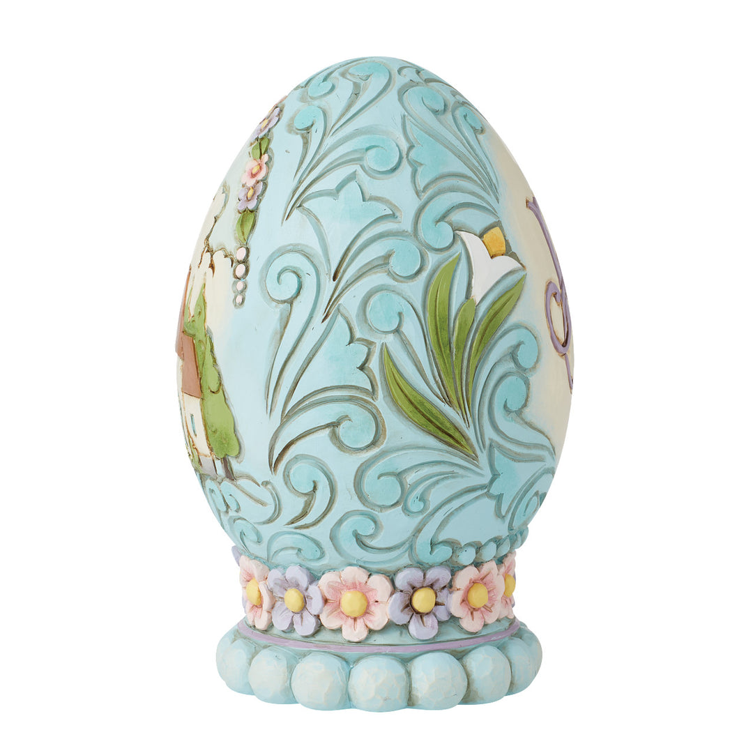 Jim Shore Heartwood Creek: Easter Egg with Church Scene Figurine sparkle-castle