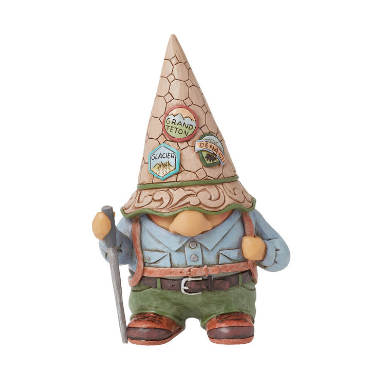 Jim Shore Heartwood Creek: Hiking Gnome Figurine sparkle-castle