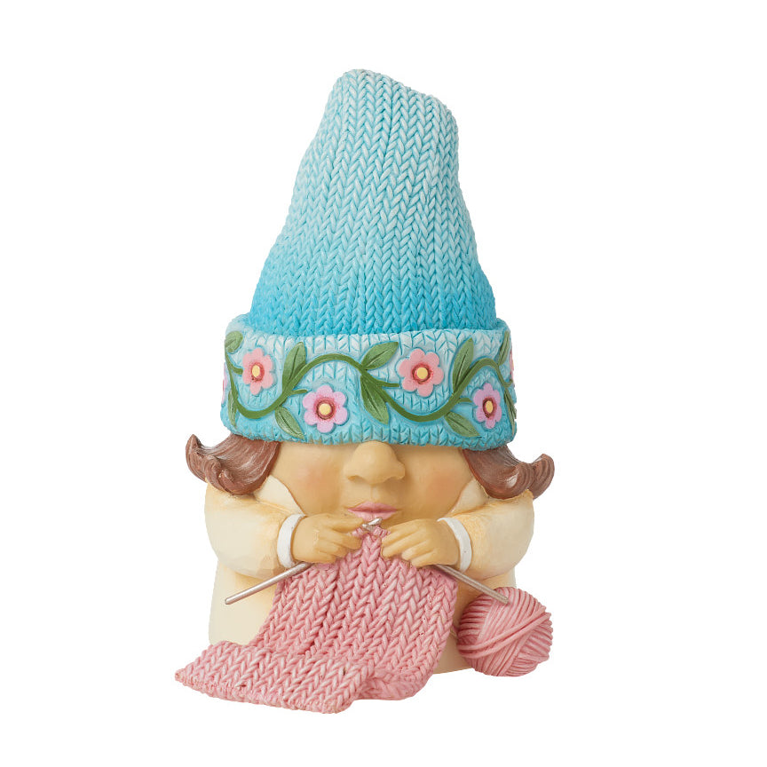 Jim Shore Heartwood Creek: Knitting Gnome Figurine sparkle-castle