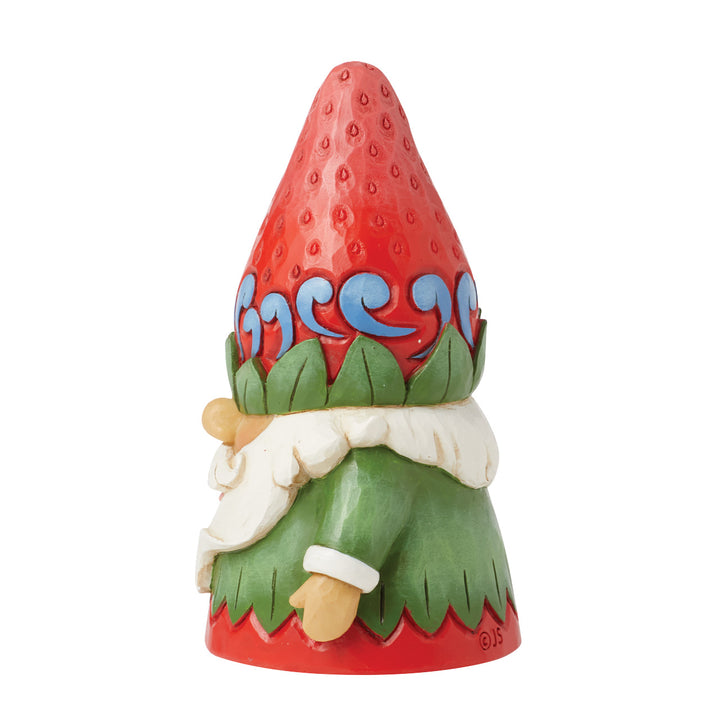 Jim Shore Heartwood Creek: Strawberry Hat Gnome Figurine sparkle-castle