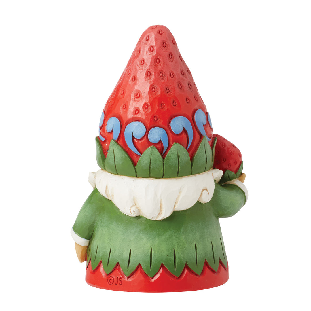 Jim Shore Heartwood Creek: Strawberry Hat Gnome Figurine sparkle-castle