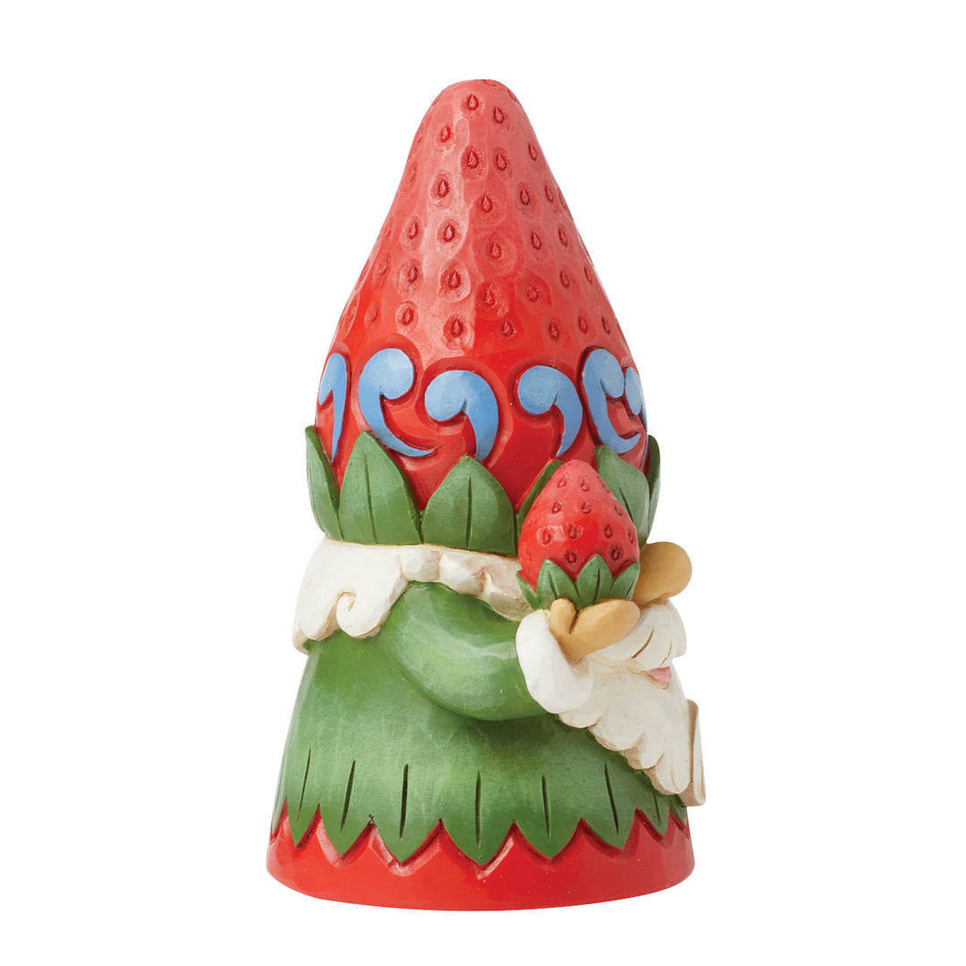 Jim Shore Heartwood Creek: Strawberry Hat Gnome Figurine sparkle-castle