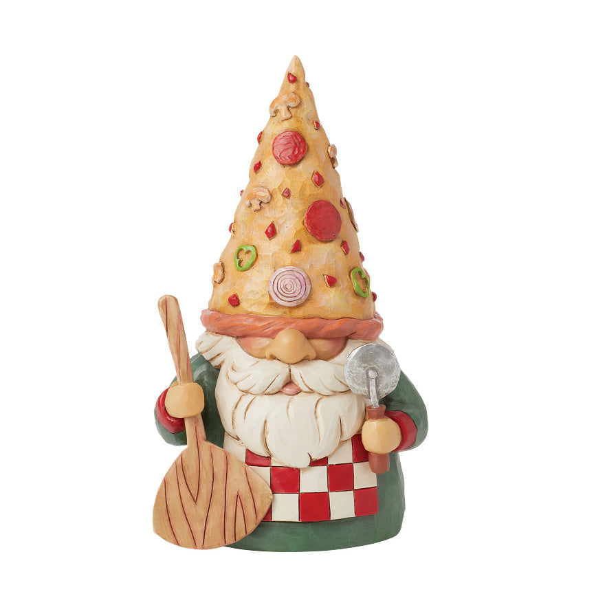 Jim Shore Heartwood Creek: Pizza Hat Gnome Figurine sparkle-castle