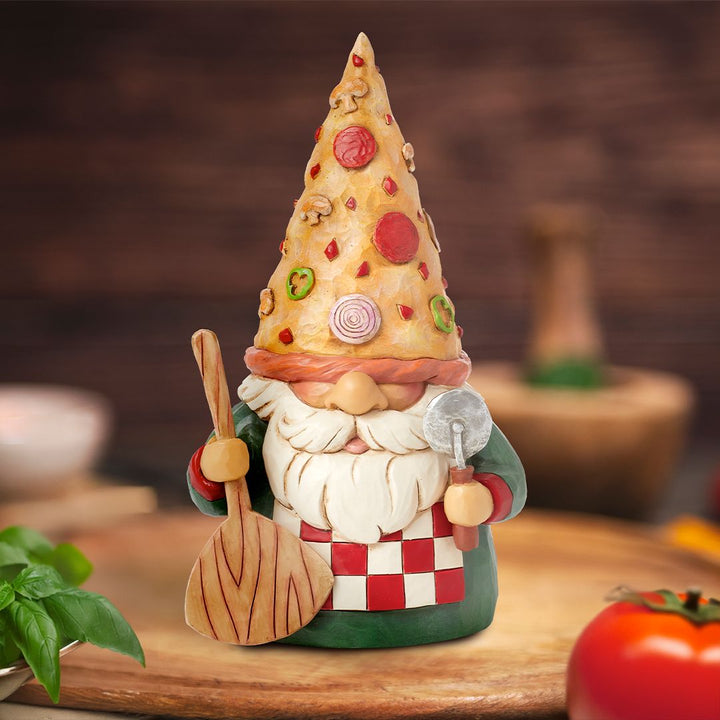 Jim Shore Heartwood Creek: Pizza Hat Gnome Figurine sparkle-castle