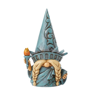Jim Shore Heartwood Creek: Statue of Liberty Gnome Figurine sparkle-castle