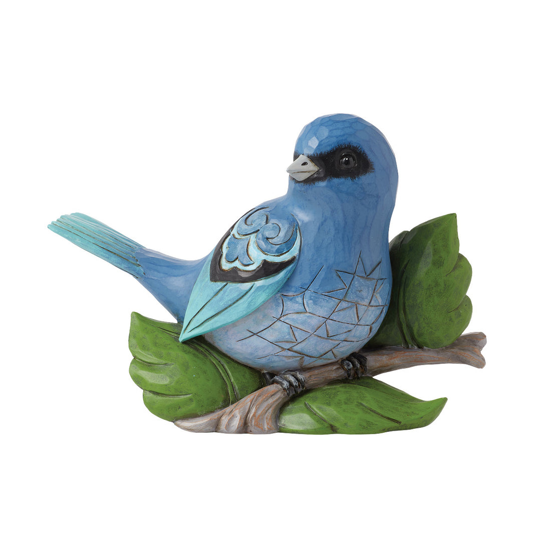 Jim Shore Heartwood Creek: Indigo Bunting Figurine sparkle-castle