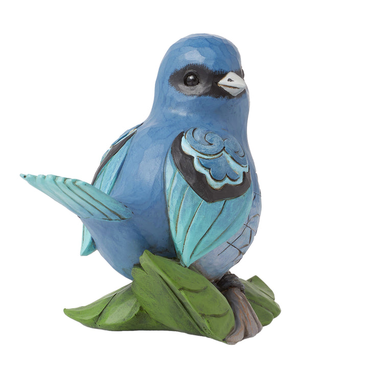 Jim Shore Heartwood Creek: Indigo Bunting Figurine sparkle-castle