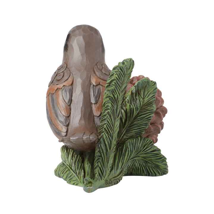 Jim Shore Heartwood Creek: Brown Robin Figurine sparkle-castle