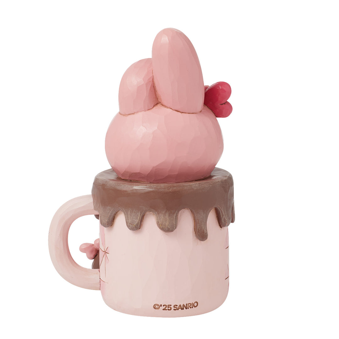 Jim Shore Sanrio: My Melody In Hot Cocoa Figurine sparkle-castle