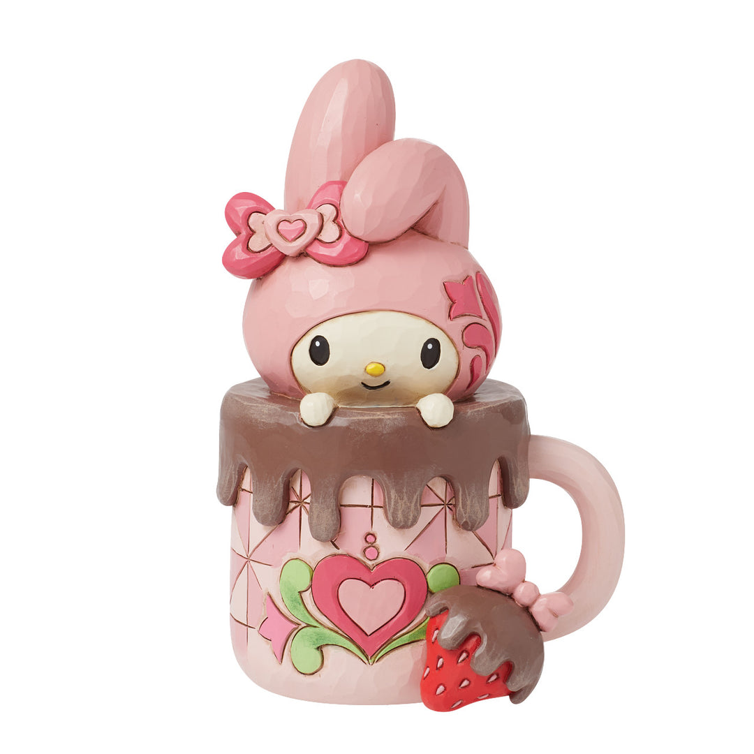 Jim Shore Sanrio: My Melody In Hot Cocoa Figurine sparkle-castle