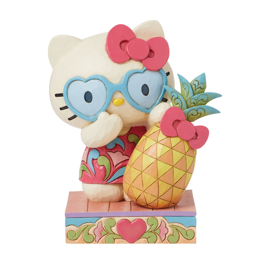 Jim Shore Sanrio: Hello Kitty With Pineapple Figurine sparkle-castle