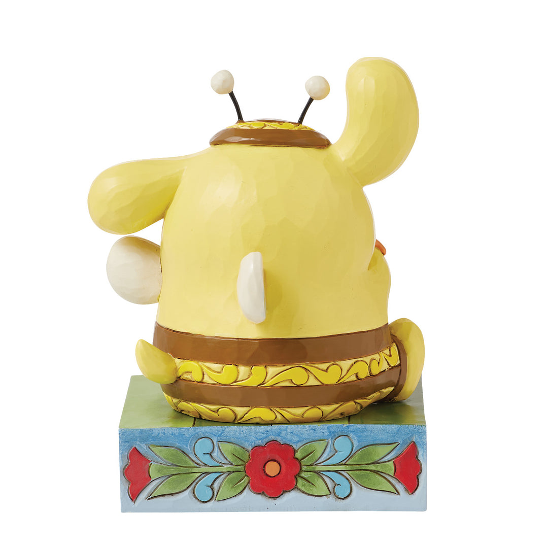 Jim Shore Sanrio: Pompompurin Bumble Bee Figurine sparkle-castle