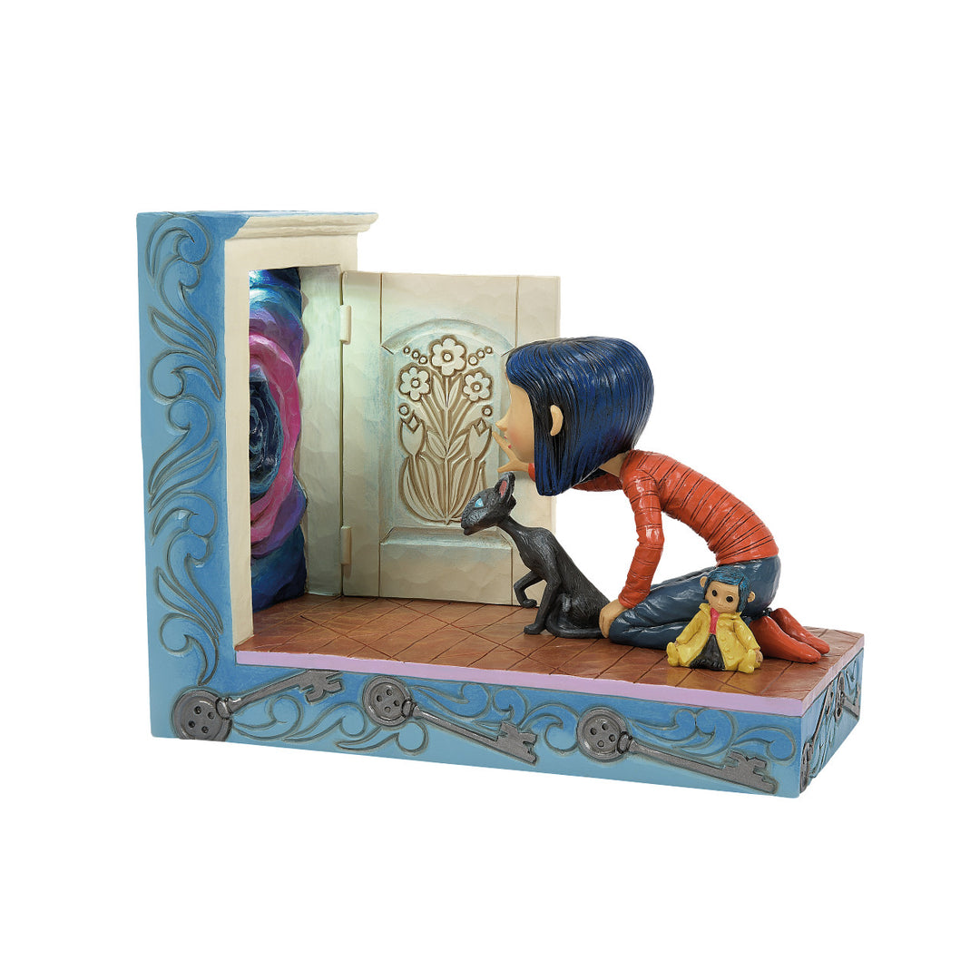 Jim Shore Coraline: Coraline and the Secret Door Figurine sparkle-castle