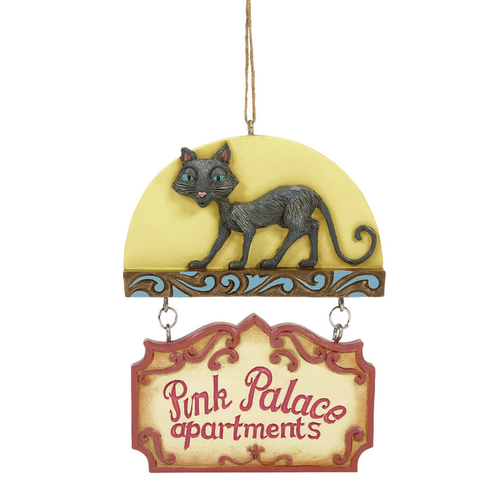 Jim Shore Coraline: Pink Palace Apartments Hanging Ornament sparkle-castle