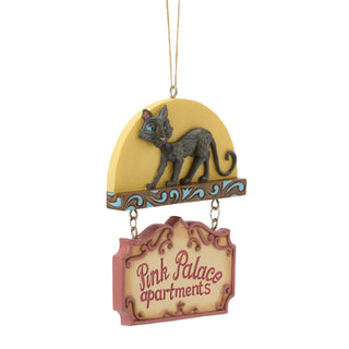 Jim Shore Coraline: Pink Palace Apartments Hanging Ornament sparkle-castle
