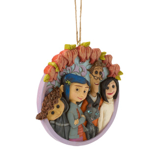Jim Shore Coraline: Group Pose Coin Hanging Ornament sparkle-castle