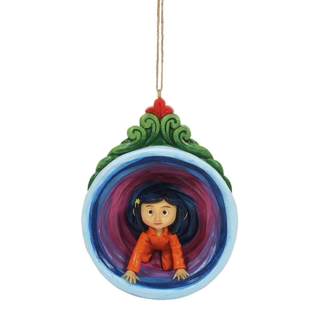 Jim Shore Coraline: Going Through The Tunnel Hanging Ornament sparkle-castle