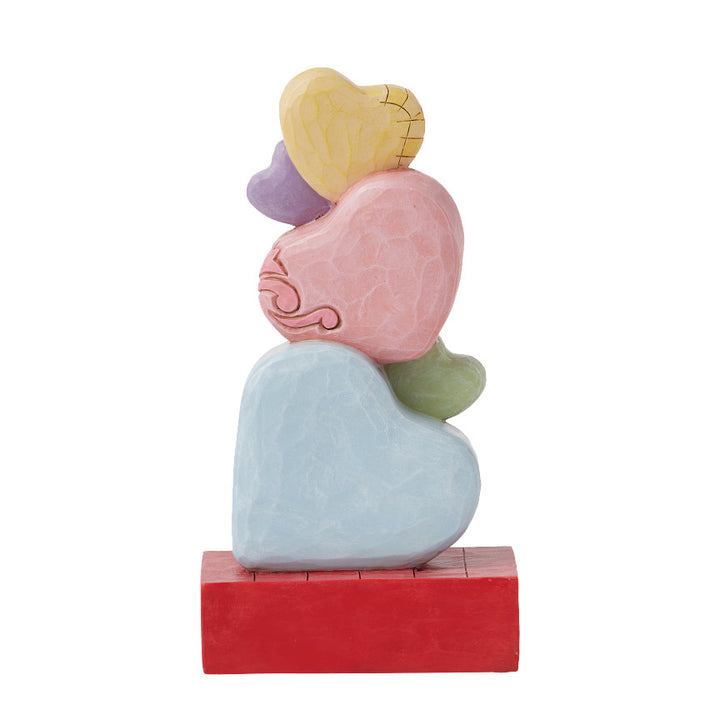 Jim Shore Sweethearts: Stacked Message Hearts Figurine sparkle-castle