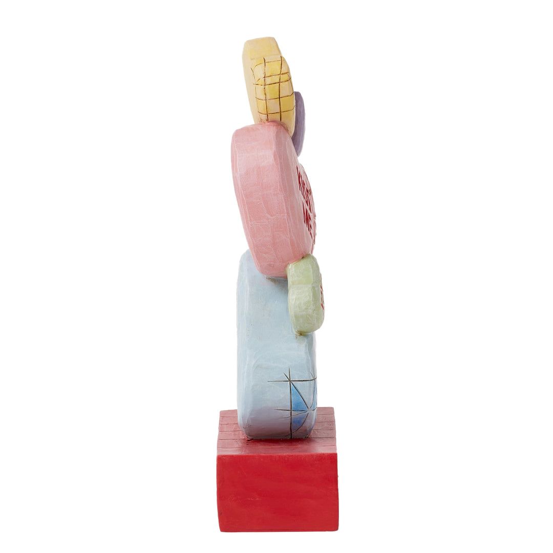 Jim Shore Sweethearts: Stacked Message Hearts Figurine sparkle-castle