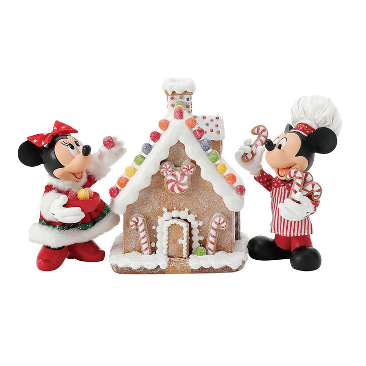 Department 56 Possible Dreams Disney: Minnie & Mickey's Gingerbread House sparkle-castle