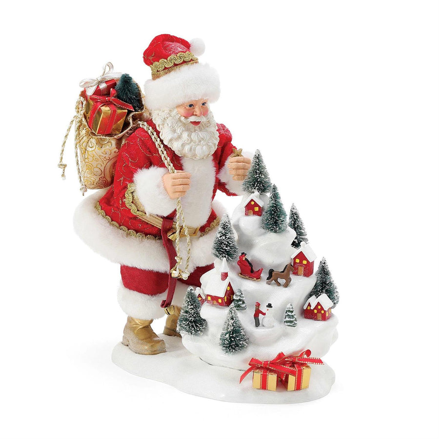 Department 56 Possible Dreams Santa: Quaint Village Figurine sparkle-castle