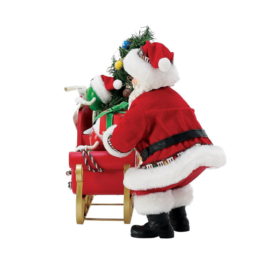 Department 56 Possible Dreams: M&M Sleigh with Santa Figurine, Set of 2 sparkle-castle