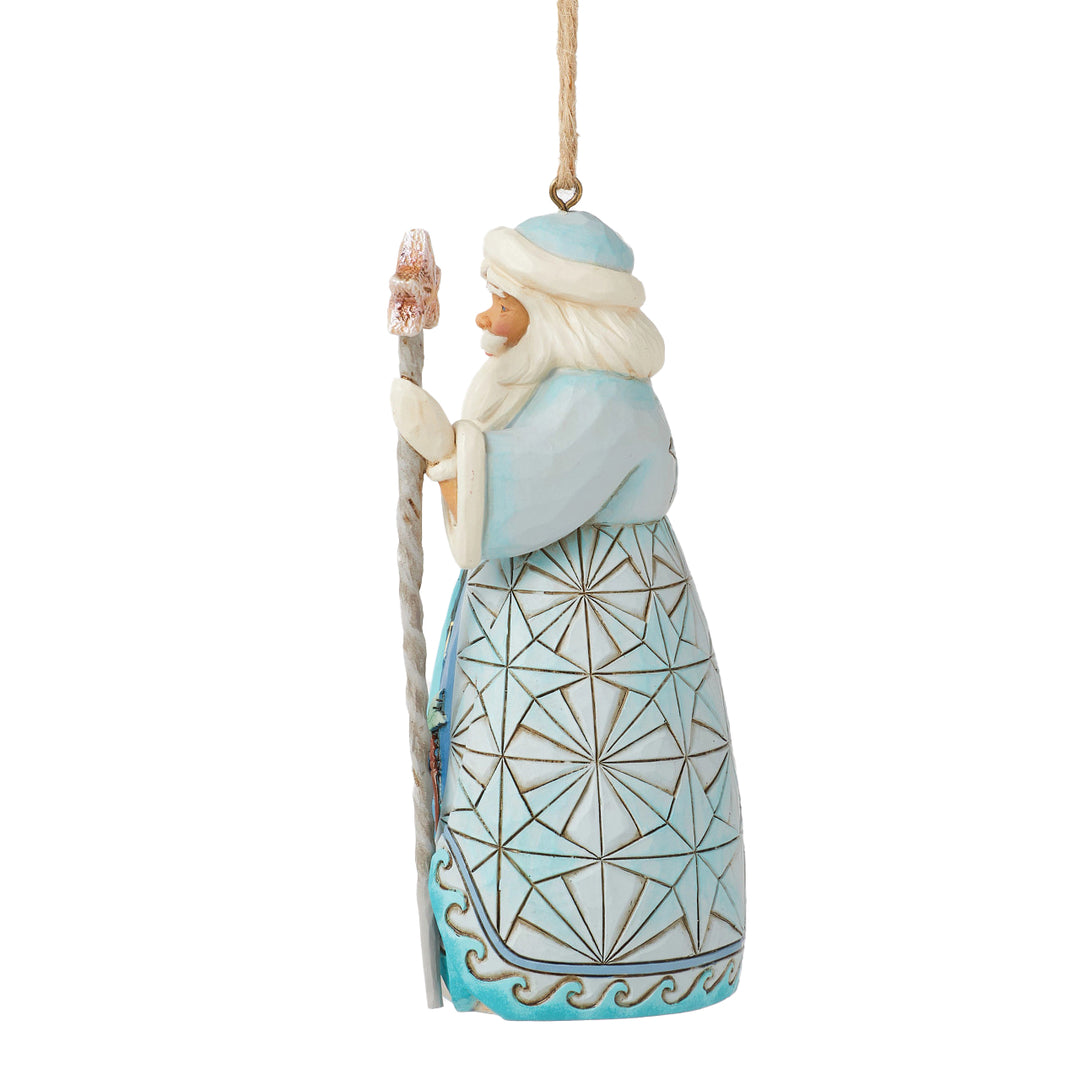 Jim Shore Heartwood Creek: Coastal Santa with Starfish Hanging Ornament sparkle-castle