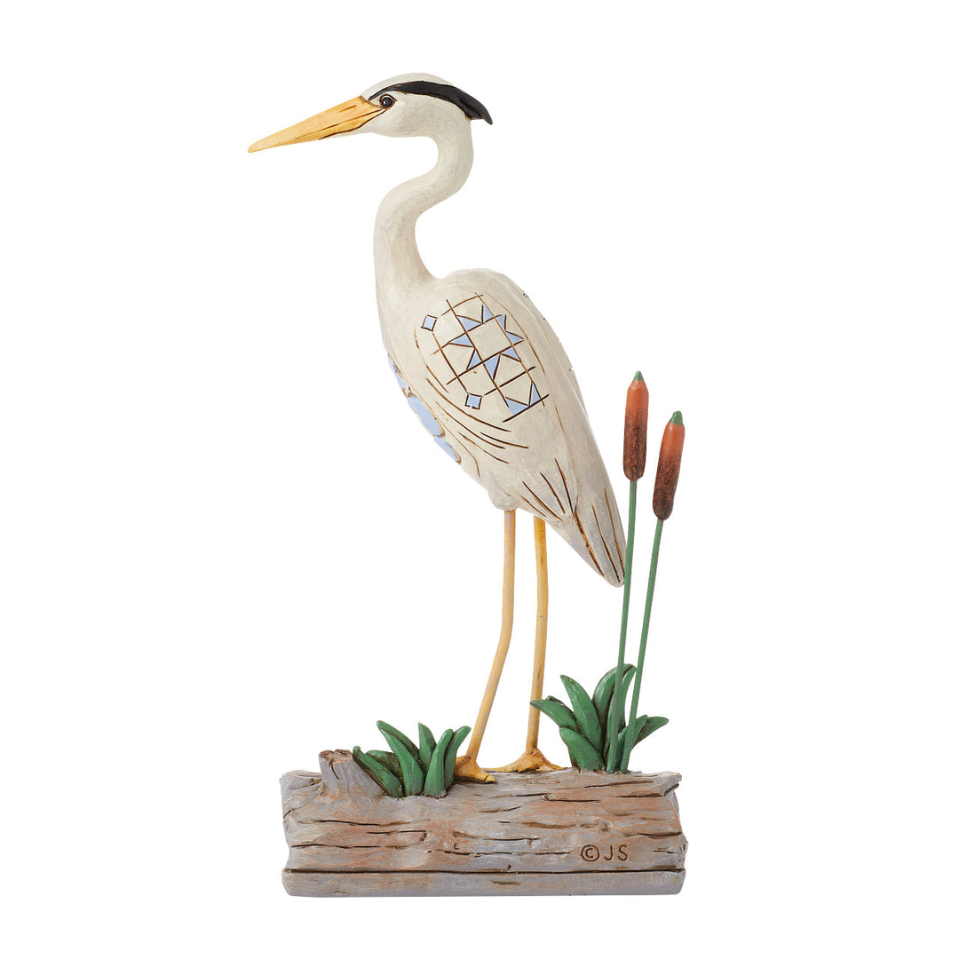 Jim Shore Heartwood Creek: Coastal Blue Heron Figurine sparkle-castle