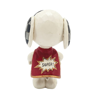 Jim Shore Peanuts: Snoopy Superhero Miniature Figurine sparkle-castle