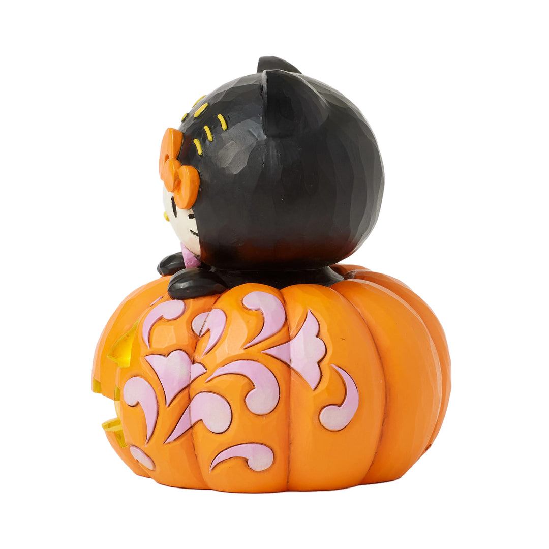 Jim Shore Sanrio: Jack-o-Lantern Hello Kitty Figurine sparkle-castle