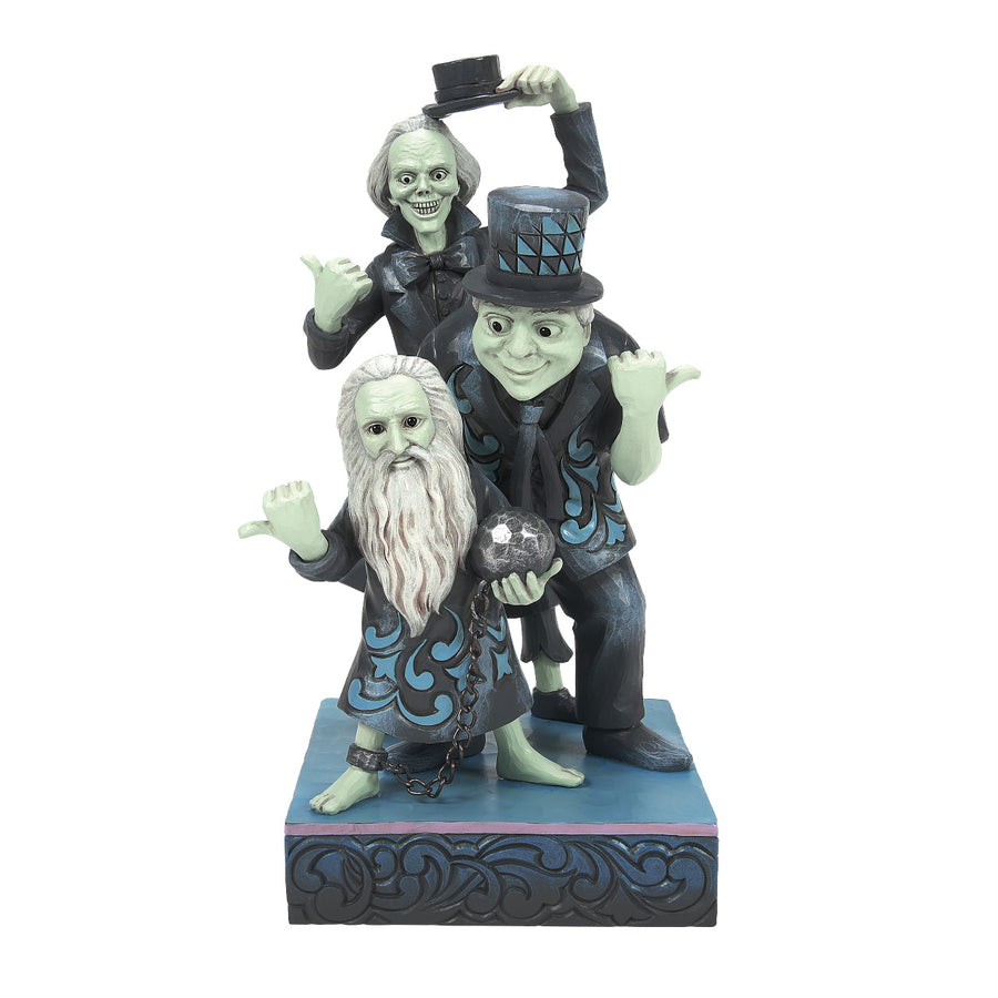 Jim Shore Disney Traditions: Hitchhiking Ghosts Figurine sparkle-castle