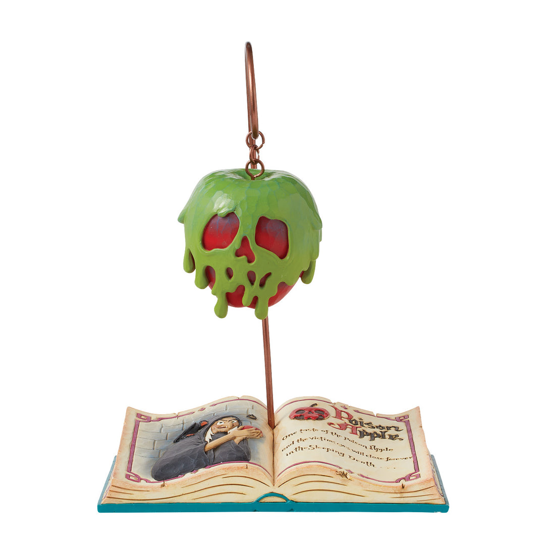 Jim Shore Disney Traditions: Poison Apple Book/Hanger Figurine sparkle-castle