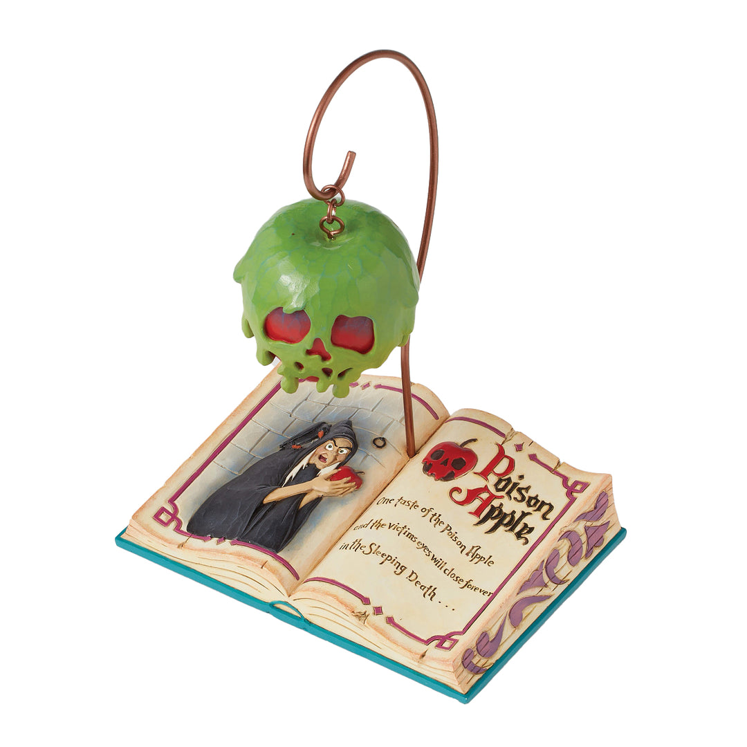 Jim Shore Disney Traditions: Poison Apple Book/Hanger Figurine sparkle-castle