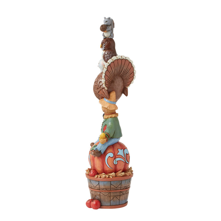 Jim Shore Heartwood Creek: Harvest Stacked Critters Figurine sparkle-castle