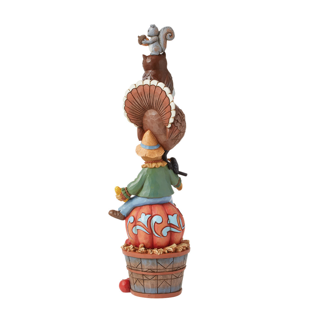 Jim Shore Heartwood Creek: Harvest Stacked Critters Figurine sparkle-castle