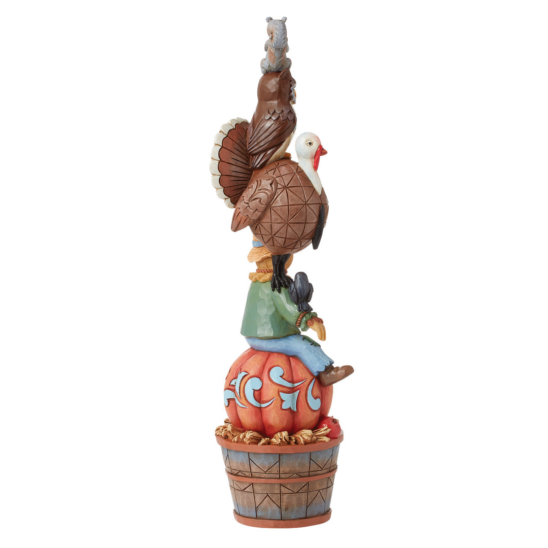 Jim Shore Heartwood Creek: Harvest Stacked Critters Figurine sparkle-castle