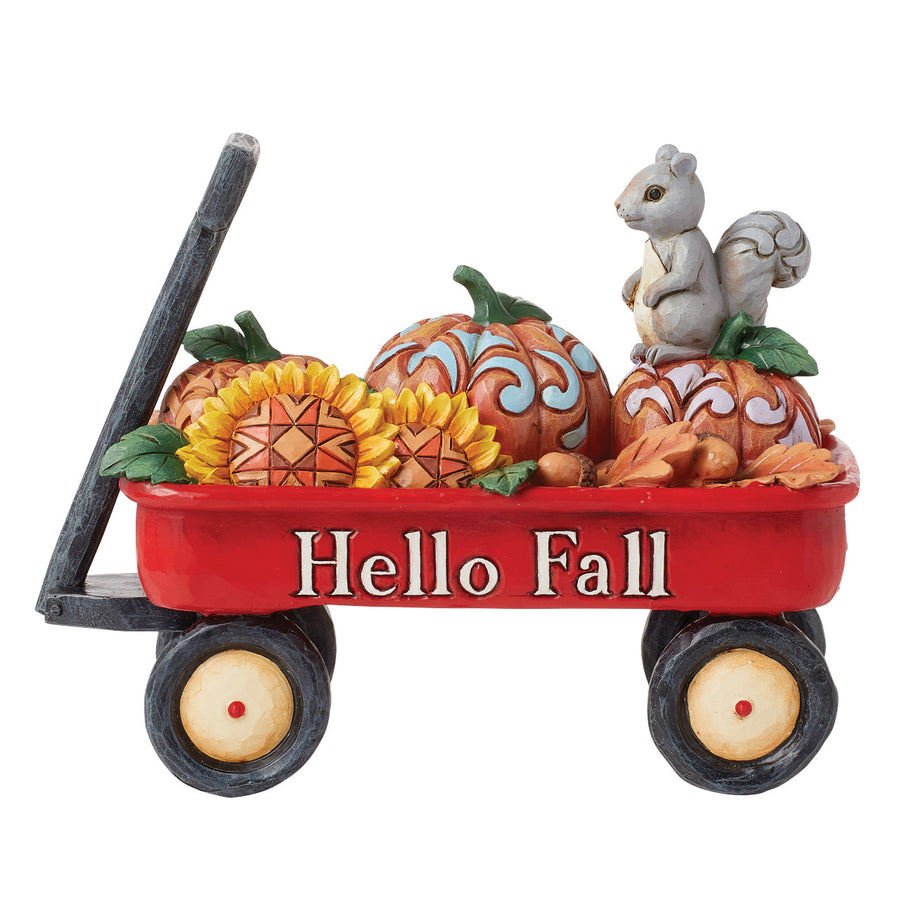 Jim Shore Heartwood Creek: Harvest Wagon With Pumpkins Figurine sparkle-castle