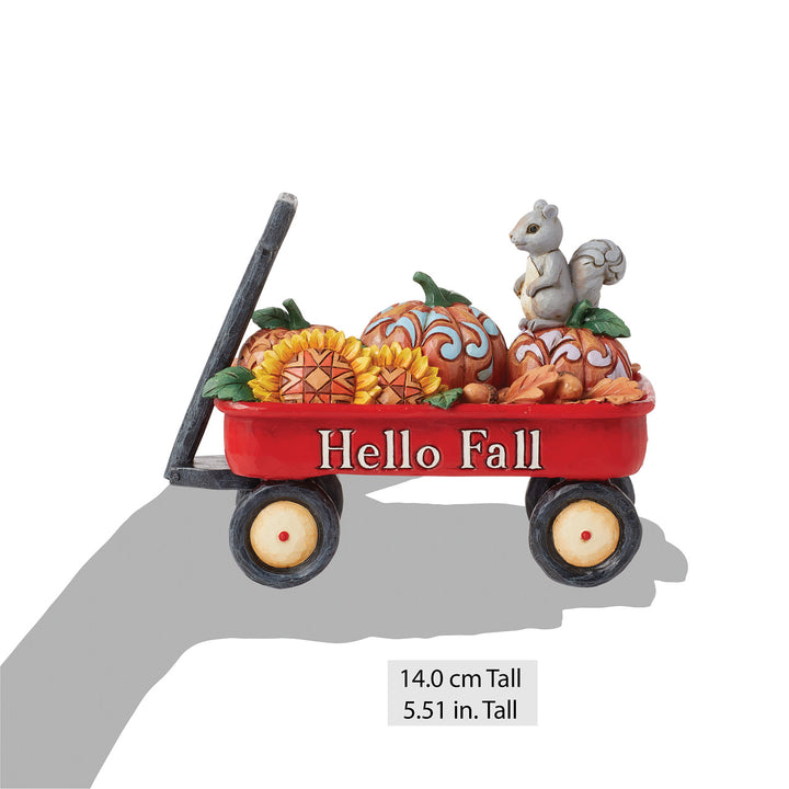 Jim Shore Heartwood Creek: Harvest Wagon With Pumpkins Figurine sparkle-castle