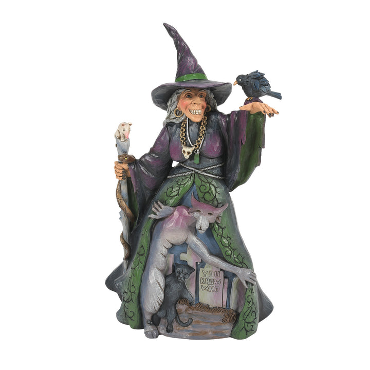 Jim Shore Heartwood Creek: Evil Witch with Graveyard Scene Figurine sparkle-castle