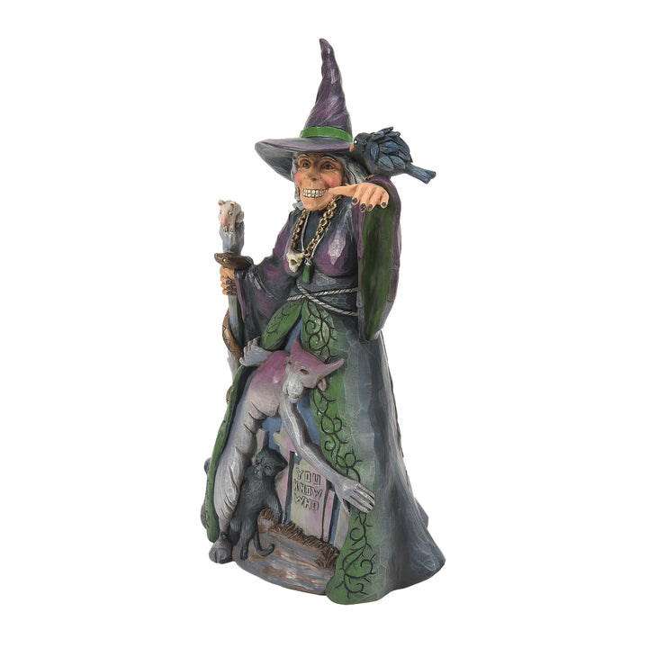 Jim Shore Heartwood Creek: Evil Witch with Graveyard Scene Figurine sparkle-castle