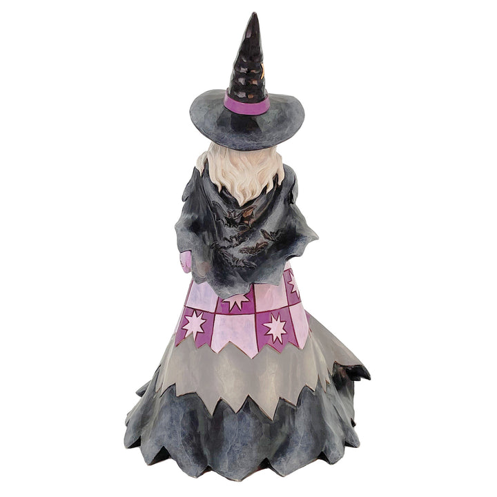 Jim Shore Heartwood Creek: Witch Holding Pumpkins Figurine sparkle-castle