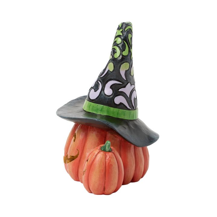 Jim Shore Heartwood Creek: Joined Jack-O-Lanterns Lit Figurine sparkle-castle